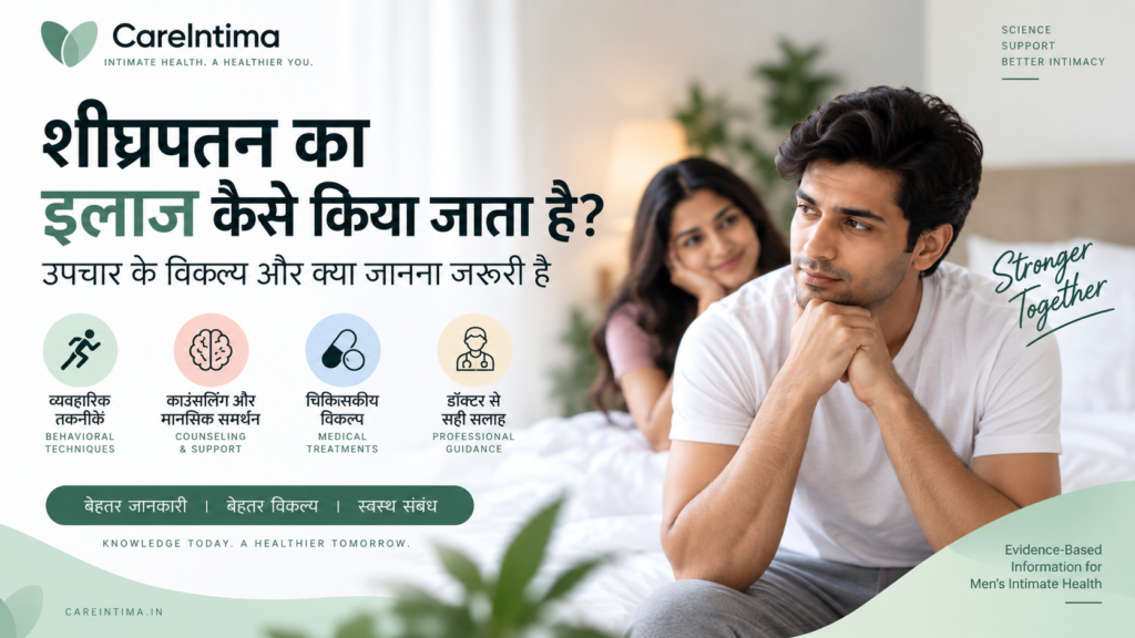 शीघ्रपतन का इलाज कैसे किया जाता है? उपचार के विकल्प और क्या जानना जरूरी है