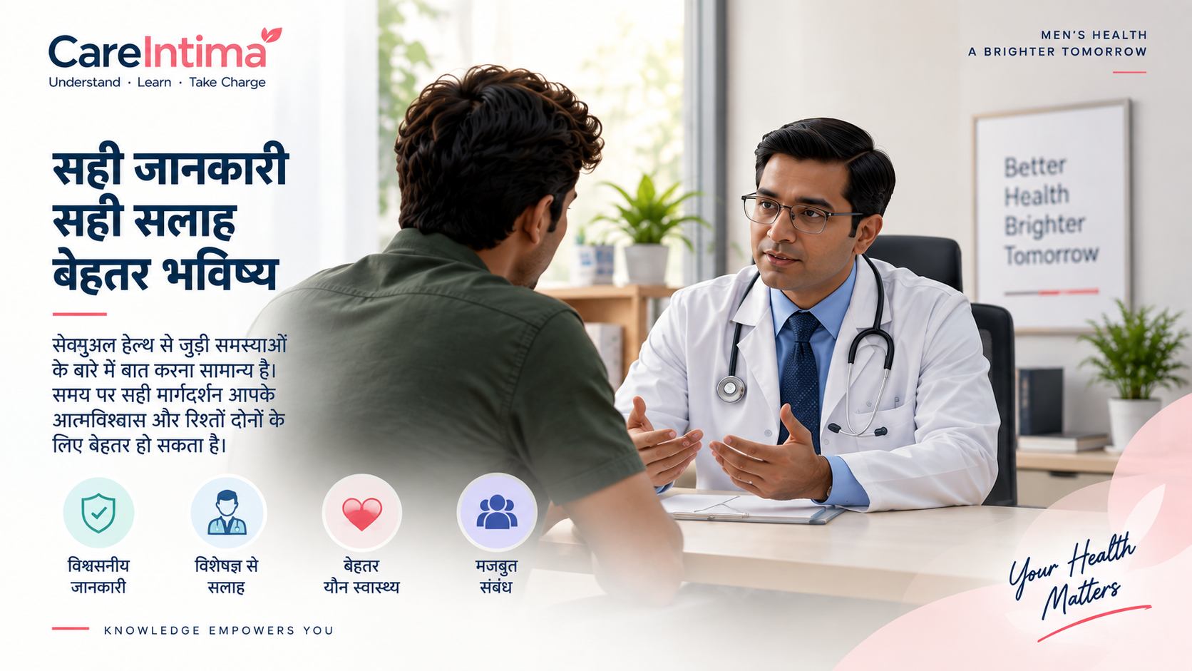शीघ्रपतन और sexual health के लिए डॉक्टर से सलाह